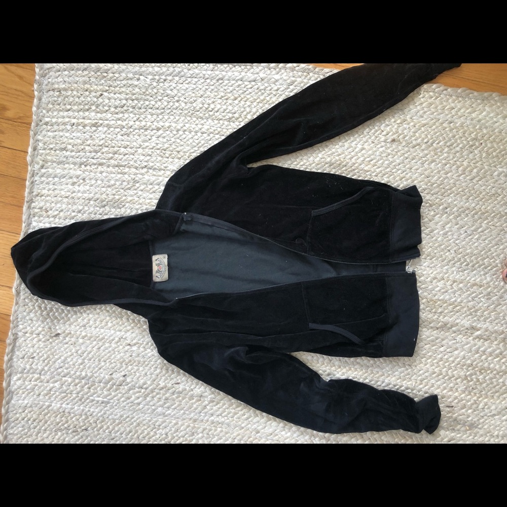 Juicy tracksuit top zip up hoodie size m